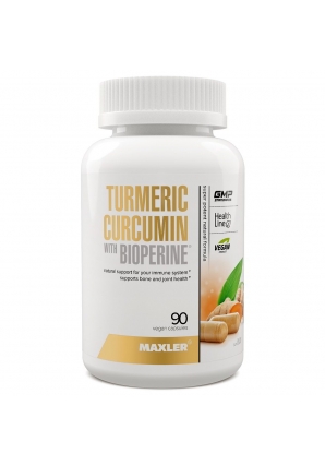 Curcumin Turmeric with Bioperine 90 вег. капс (Maxler)