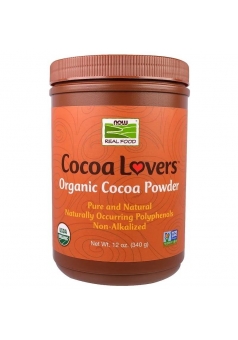 Organic Cocoa Powder 340 гр БАНКА (NOW)