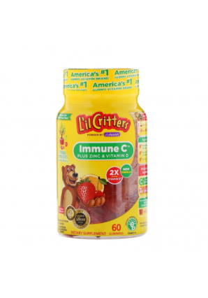 Immune C витамин С с цинком и витамином D 60 жев. таб. (L'il Critters)