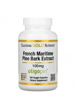 French Maritime Pine Bark Extract 100 мг 180 капс (California Gold Nutrition)