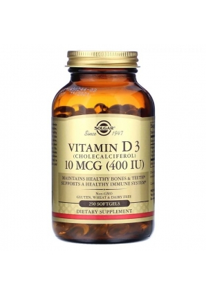 Vitamin D3 (Cholecalciferol) 400 МЕ 250 капс (Solgar)