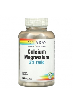 Calcium Magnesium 2:1 Ratio 180 капс (Solaray)