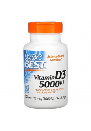 Vitamin D3 125 мкг (5000 МЕ) 360 капс (Doctor's Best)