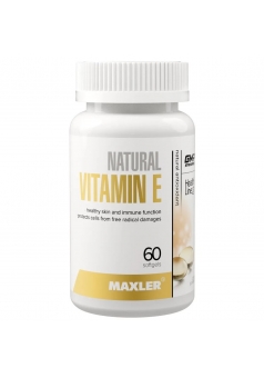 Vitamin E Natural 60 капс (Maxler)