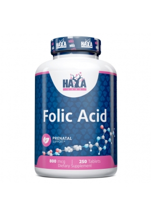 Folic Acid 800 мкг 250 табл (Haya Labs)