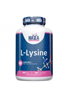 L-лизин Стимуляция роста мышц L-Lysine 500 мг 100 капс (Haya Labs)