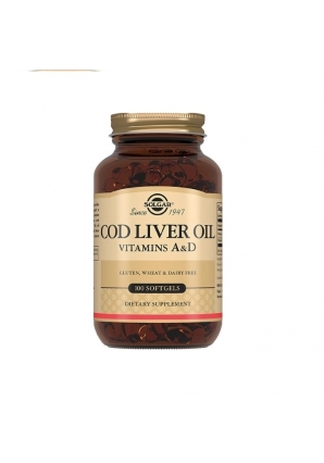 Cod Liver Oil Softgels 100 капс (Solgar)