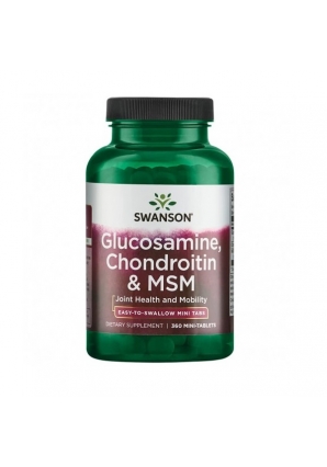 Glucosamine, Chondroitin, MSM 360 табл (Swanson)