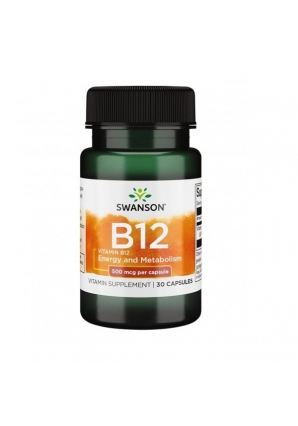 Vitamin B12 500 мг 30 капс (Swanson)
