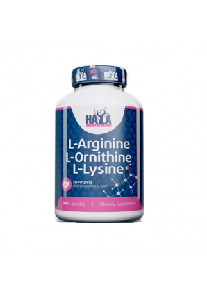  L-Arginine, L-Ornithine, L-Lysine 100 капс (Haya Labs)