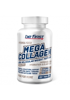 Mega Collagen + hyaluronic acid + vitamin C 120 табл (Be First)