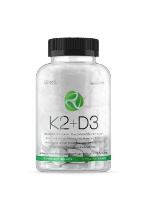 Витамин K2 + D3 120 табл (Ultimate Nutrition)