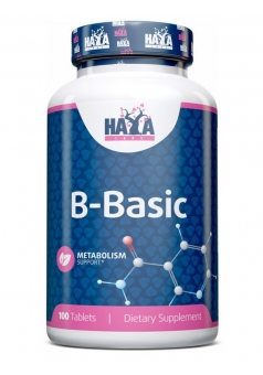 Витамины группы Б Помощь при нервных и физических перегрузках B-Basic 100 табл (Haya Labs)