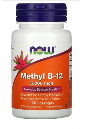 Methyl B-12 5000 мкг 60 пастилок (NOW)