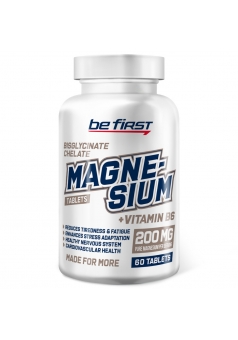 Magnesium Bisglycinate Chelate + B6 60 табл (Be First)