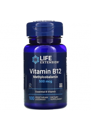 Vitamin B12 500 мкг 100 леденцов (Life Extension)