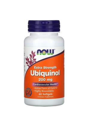 Ubiquinol Extra Strength 200 мг 60 капс (NOW)
