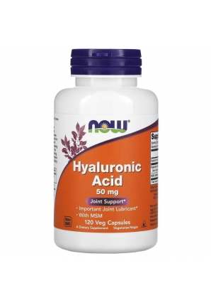 Hyaluronic Acid With MSM 50 мг 120 капс (NOW)