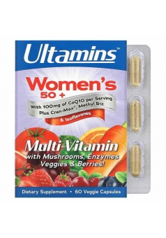Мультивитамины Ultamins для женщин старше 50 лет с CoQ10, 60 таблеток