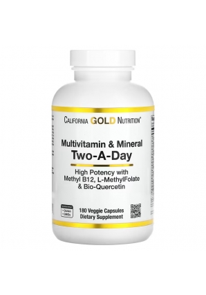 Multivitamin & Mineral Two-A-Day 180 капс (California Gold Nutrition)
