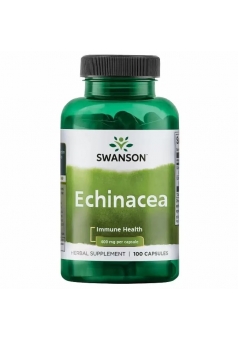 Капсулы SWANSON Echinacea, 250 г, 400 мг, 100 шт.