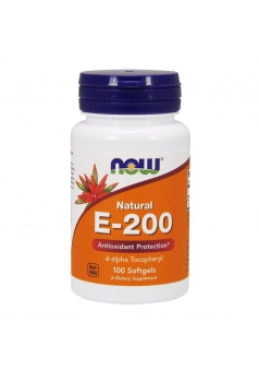 Vitamin E-200 - 100 капс (NOW)