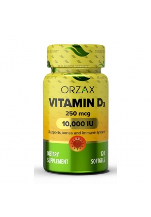 Vitamin D3 10000 МЕ 120 капс (Orzax)