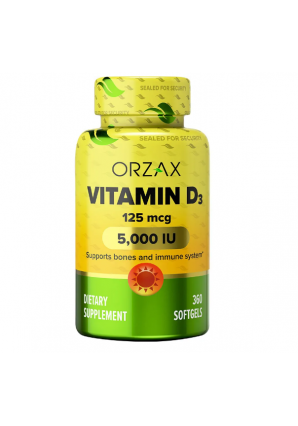 Vitamin D3 5000 МЕ 360 капс (Orzax)