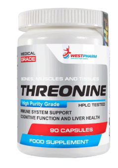 Треонин Способствует росту и развитию мышечной массы Threonine 500 мг 90 капс (WestPharm)