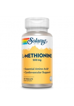 L-Methionine 500 мг 30 капс (Solaray)