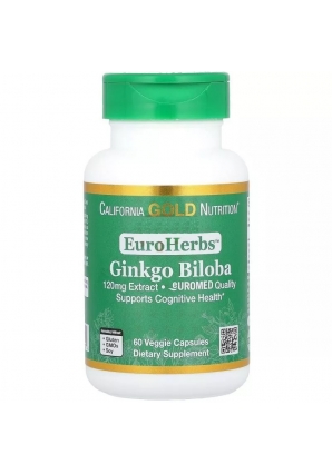 Ginkgo Biloba 120 мг 60 капс (California Gold Nutrition)