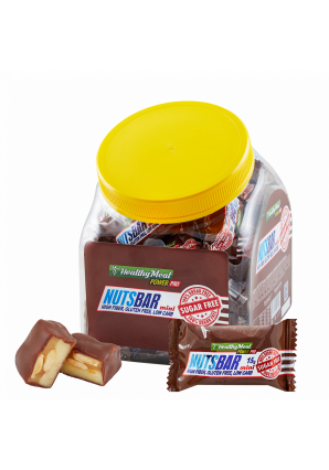 Мини-батончики без сахара в банке NUTSBAR Мini bar 56 шт (Power Pro)
