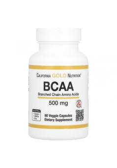 BCAA 500 мг 60 капс для роста мышц (California Gold Nutrition)