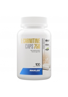 L-Карнитин L-Carnitine 750 мг 100 капс аминокислота для снижения усталости и повышения иммунитета (Maxler)