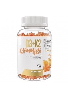 Витамины для детей Д3+К2 D3+K2 Gummies 90 жев. табл (Maxler)