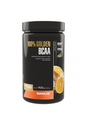 БЦАА аминокислоты порошок 100% Golden BCAA 420 грамм (Maxler)
