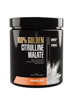 100% Golden L-Citrulline Malate 200 гр аминокислота для повышения выносливости и восстановления (Maxler)