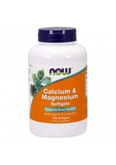 Calcium & Magnesium with Vitamin D3 and Zinc 120 капс (NOW)