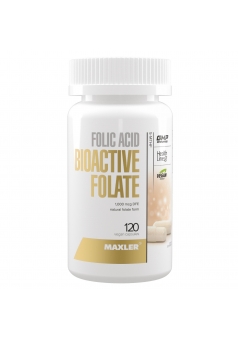 Фолиевая кислота Folic Acid Bioactive Folate 120 капс (Maxler)