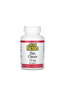 Zinc Citrate 15 мг 90 табл (Natural Factors)