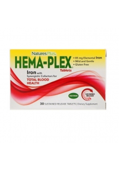 Витаминно-минеральный комплекс Hema-Plex 30 табл (Natures Plus)