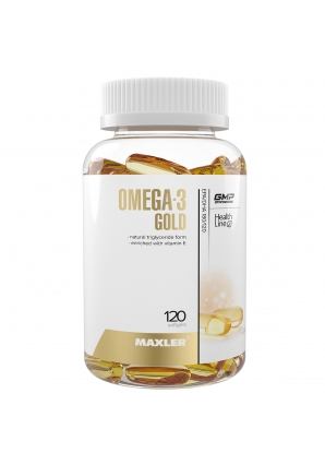 Жирные кислоты Омега-3 в капсулах Omega-3 Gold EU 120 капс (Maxler)