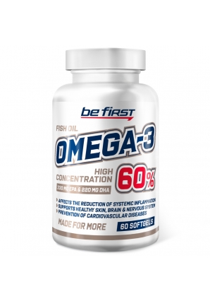 Жирные кислоты Omega-3 60% High Concentration 60 капс (Be First)