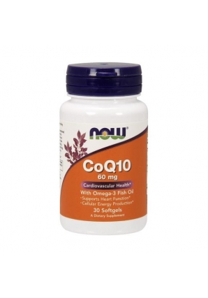 CoQ10 60 мг with Omega-3 30 капс (NOW)