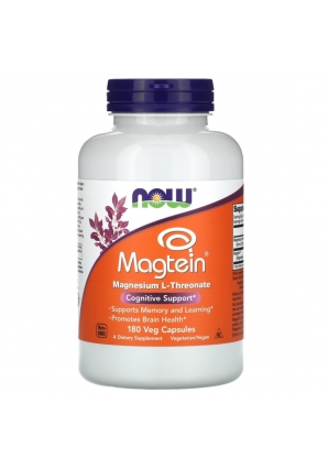 Магний Поддержка здоровья сердца, мышц, нервов и костей Magtein Magnesium L-Threonate 180 вег капс (NOW)