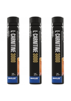 L-карнитин суперконцентрированная формула L-Carnitine 3000 - 3 АМПУЛЫ 25 мл (Maxler)