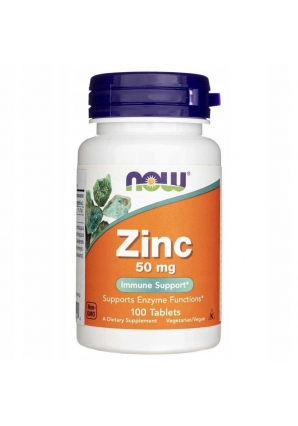 Цинк Zinc Gluconate 50 мг 100 табл (NOW)