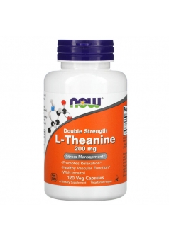 Теанин Пробуждает деловую активность и умственную работоспособность L-Theanine 200 мг 120 капс (NOW)
