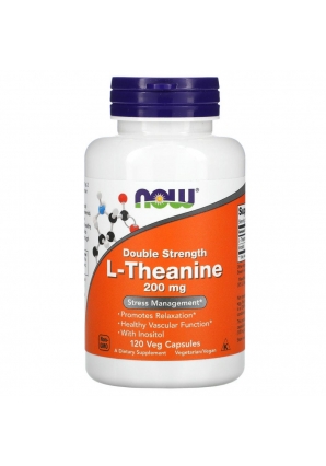 Теанин Пробуждает деловую активность и умственную работоспособность L-Theanine 200 мг 120 капс (NOW)