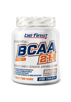 БЦАА Увеличивает выносливость BCAA Tablets 250 табл (Be First)